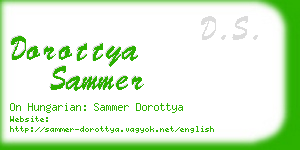 dorottya sammer business card